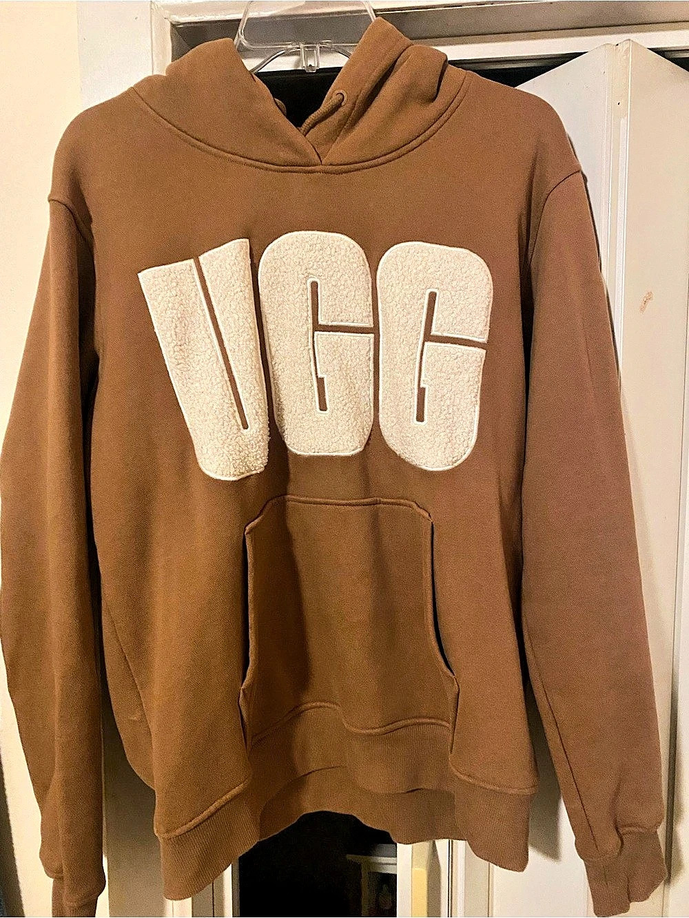 UGG Logo Hoodie Brown Medium